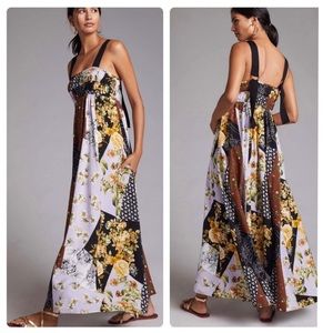 Anthropologie Maeve Floral Maxi Dress, Medium